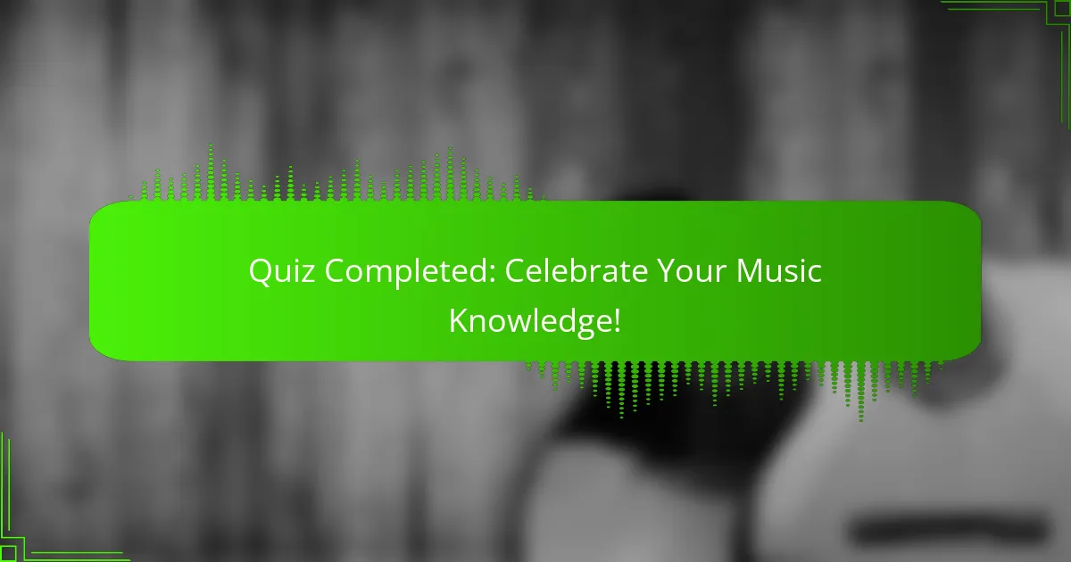 Quiz Completed: Celebrate Your Music Knowledge!