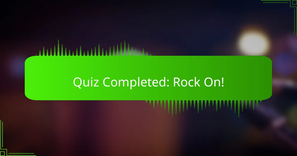 Quiz Completed: Rock On!
